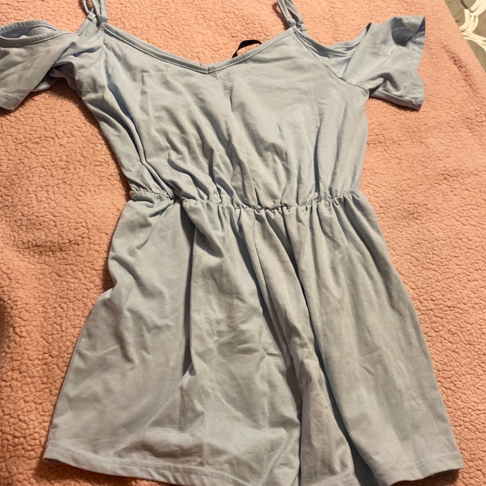 cute blue romper